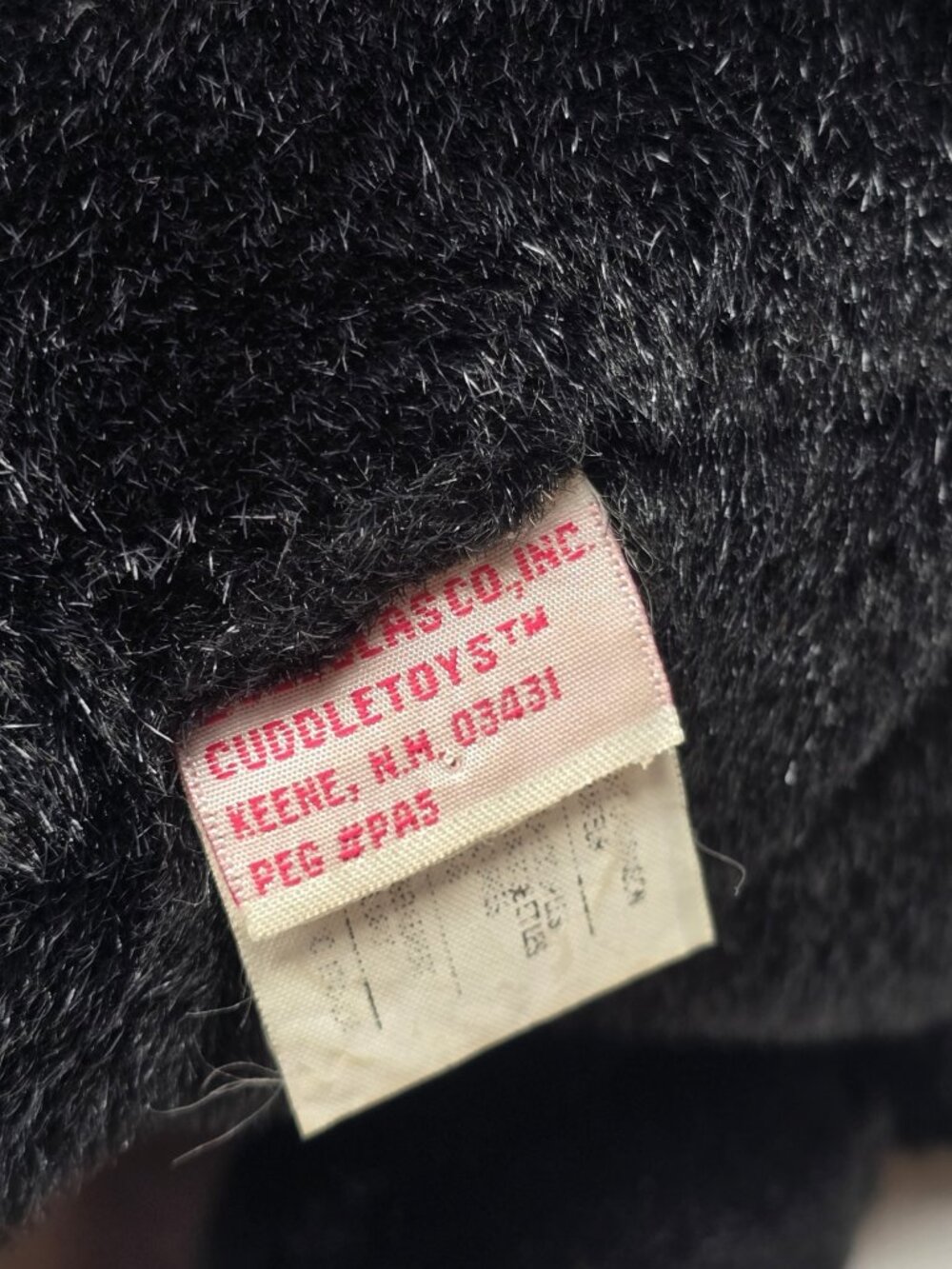 Douglas "Bud" Black Lab Labrador Dog Plush Sitting Vintage Pink Tag - Picture 3 of 12